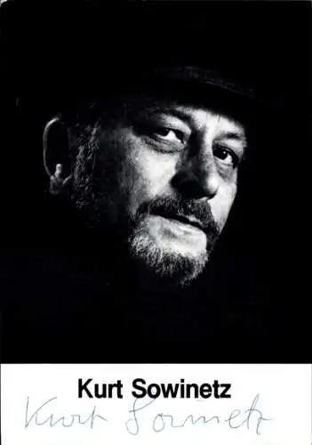 Ak Schauspieler Kurt Sowinetz, Portrait, Autogramm