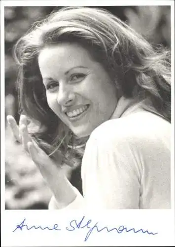 Ak Schauspielerin Anne Stegmann, Portrait, Autogramm