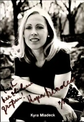 Ak Schauspielerin Kyra Mladeck, Portrait, Autogramm
