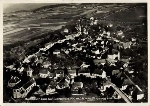 Ak Bonndorf im Schwarzwald, Fliegeraufnahme