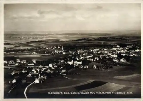 Ak Bonndorf im Schwarzwald, Fliegeraufnahme