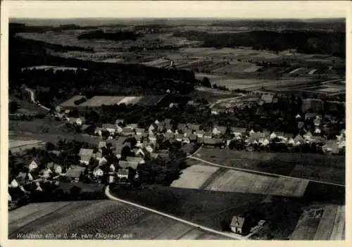 Ak Waldtann Kreßberg in Württemberg, Fliegeraufnahme