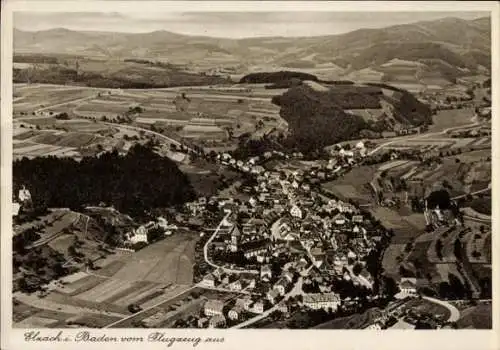 Ak Elzach im Schwarzwald, Fliegeraufnahme