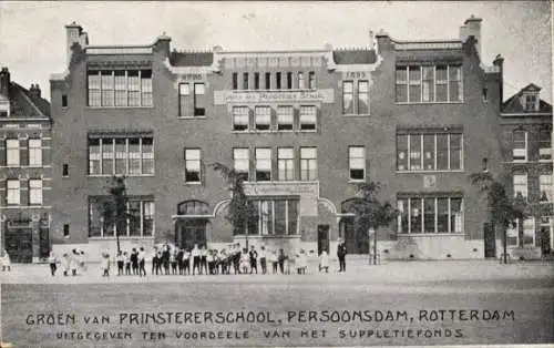 Ak Rotterdam Südholland Niederlande, Groen van Prinstererschool, Persoonsdam