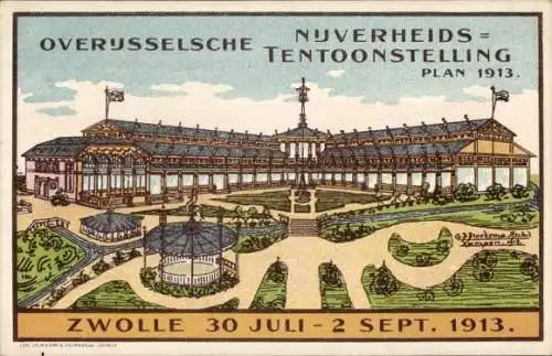 Ak Zwolle Overijssel Niederlande, Overijsselsche Nijverheids, Ausstellung 1913