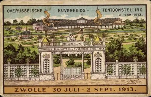 Ak Zwolle Overijssel Niederlande, Overijsselsche Nijverheids Ausstellung 1913