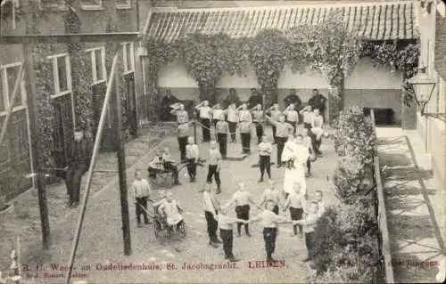 Ak Leiden Südholland Niederlande, Waisenhaus und Altersheim St. Jacobsgracht