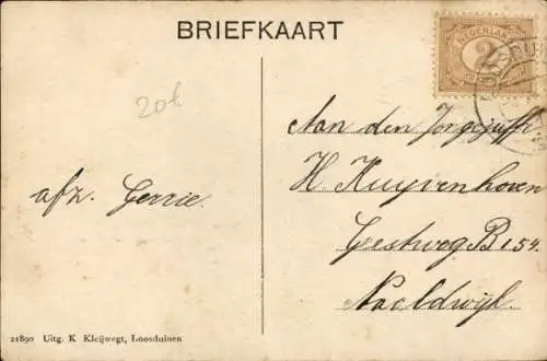 Ak Loosduinen Südholland, Post- und Telegraphenamt