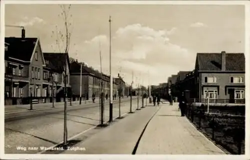 Ak Zutphen Gelderland, Straße nach Warnsveld