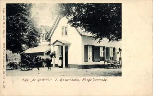 Ak Hooge Vuursche Baarn Utrecht Niederlande, Café de Roskam, S. Haanschoten