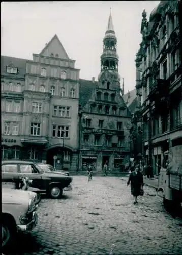 Foto Zwickau in Sachsen, Straße, Autos, Konsum-Drogerie, Geschäft von Ernst Meitzner