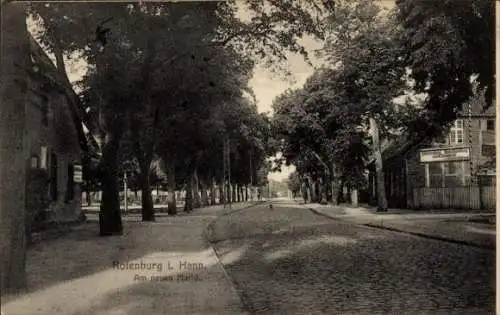 Ak Rotenburg an der Wümme, am neuen Markt, Holzhandlung Behrens