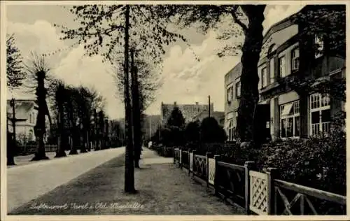 Ak Varel am Jadebusen, Windallee mit dem Allee Hotel