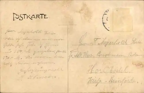 Ak Wietze in der Lüneburger Heide, Straßenpartie, Fachwerkhaus