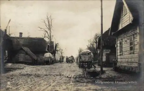 Ak Domaschewitschi Ostpreußen, Marketenderei, Kriegsschauplatz 1. WK