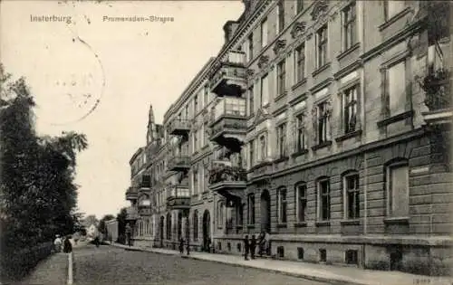 Ak Tschernjachowsk Insterburg Ostpreußen, Promenadenstraße