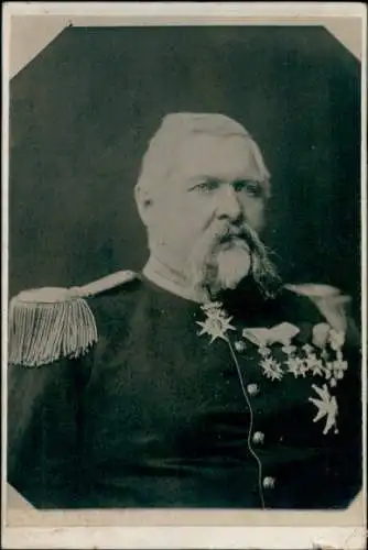 Kabinett Foto Tønsberg Norwegen, Mann in Uniform, Orden