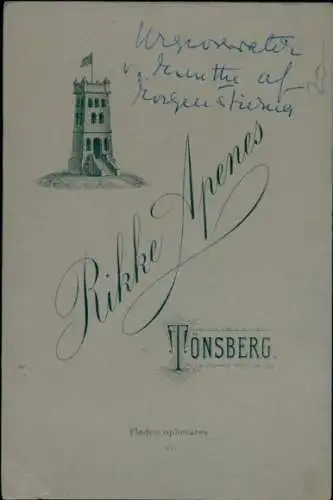 Kabinett Foto Tønsberg Norwegen, Mann in Uniform, Orden