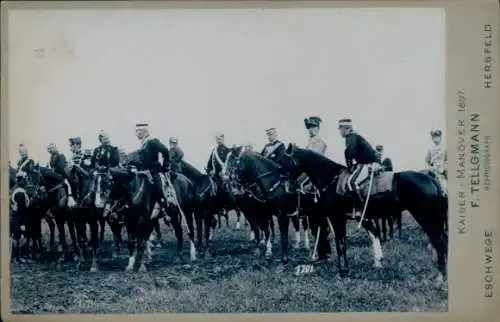 Kabinett Foto Kaisermanöver 1897