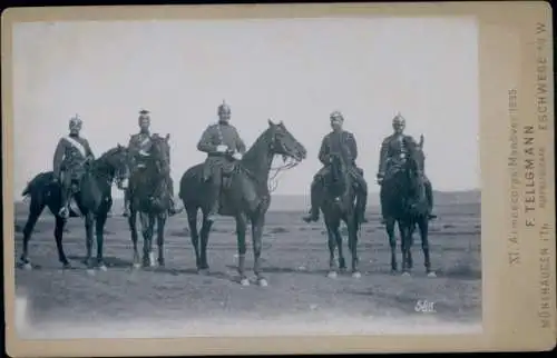 Kabinett Foto XI. Armeecorps Manöver 1895