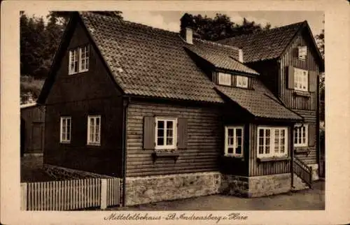 Ak Sankt Andreasberg Braunlage im Oberharz, Mittelelbehaus