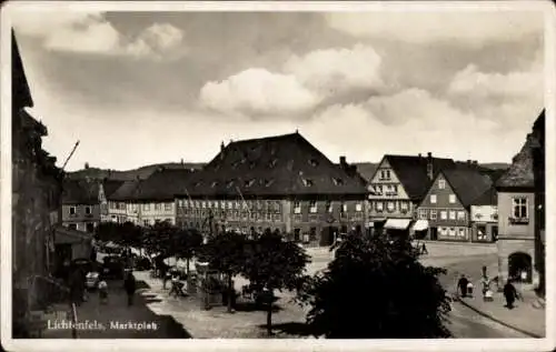 Ak Lichtenfels am Main Oberfranken, Marktplatz