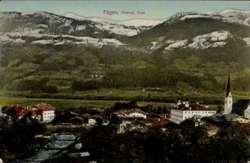 Ak Fügen im Zillertal Tirol, Gesamtansicht