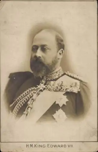 Ak König Eduard VII. von Großbritannien, Porträt