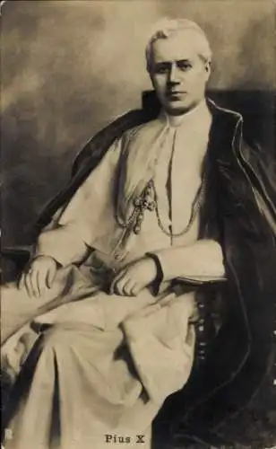 Ak Papst Pius X., Porträt