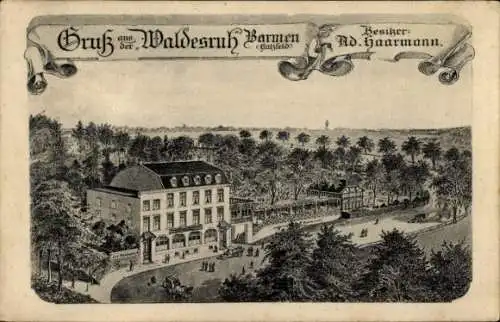 Ak Barmen Wuppertal in Nordrhein Westfalen, Gasthaus Waldesruh
