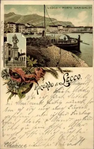 Litho Lecco Lago di Lecco Lombardia, Porto Garibaldi