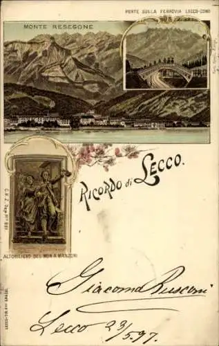 Litho Lecco Lago di Lecco Lombardia, Monte Resegone