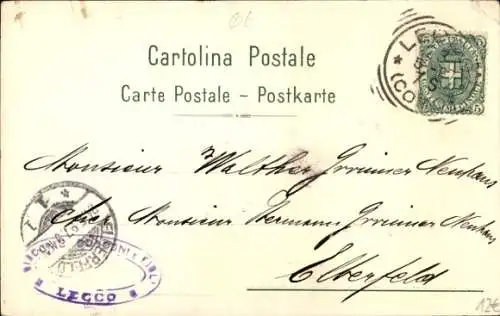 Litho Lecco Lago di Lecco Lombardia, Pescarenico, Chiesa e Convento