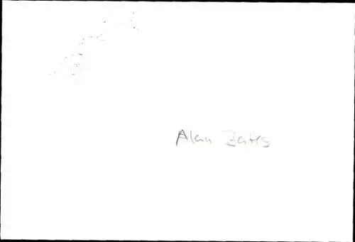 Ak Schauspieler Alan Bates, Portrait, Autogramm