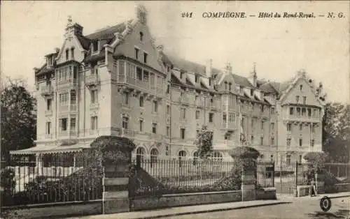 Ak Compiègne Oise, Hotel du Rond-Royal