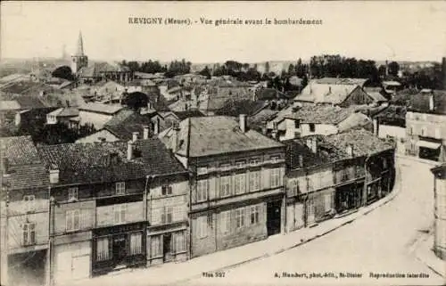 Ak Revigny Meuse, Vue generale avant le bombardement