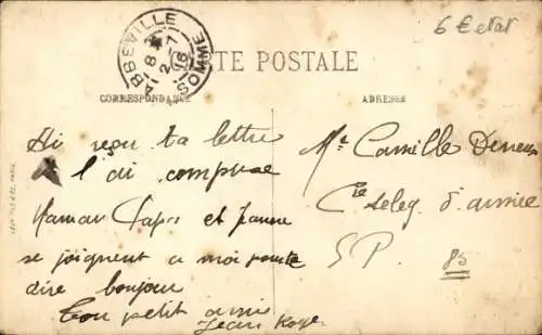 Ak Abbeville Somme, Rue Notre-Dame, Poste