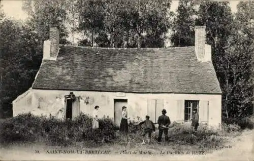 Ak Saint Nom la Bretèche Yvelines, Foret de Marly, Pavillon de Retz