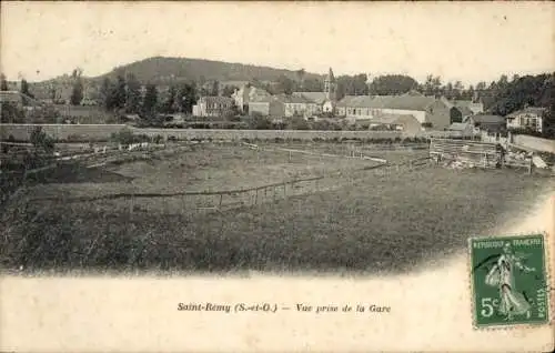 Ak Saint Rémy Yvelines, Vue prise de la Gare