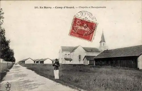 Ak Avor Avord Cher, Camp d'Avor, Chapelle et Baraquements