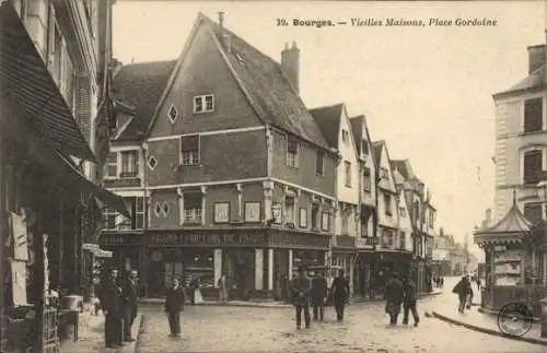 Ak Bourges Cher, Vieilles Maisons, Place Gordaine