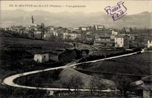 Ak Saint Martin in Haut Rhône, Panorama