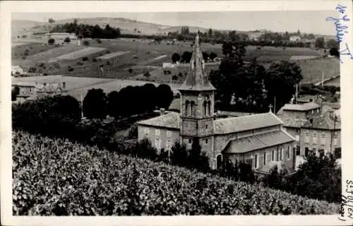 Ak Saint Julien, Das Dorf vom Haus von Claude Bernard aus gesehen