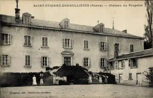 Ak Saint Étienne des Oullières Rhône, Chateau du Pougelon