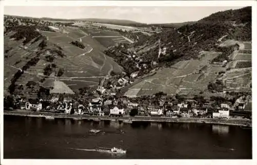 Ak Assmannshausen Rüdesheim am Rhein, Gesamtansicht
