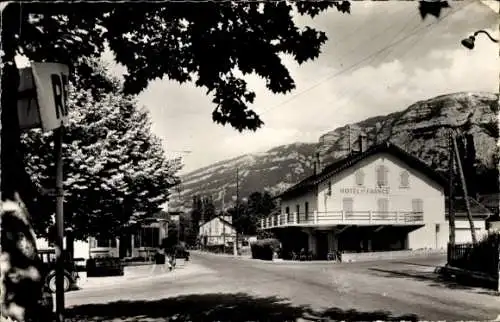 Ak Collonges sous Salève Haute Savoie, Carrefour de Rozon, Route d'Annemasse