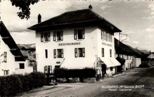 Ak Allonzier Haute-Savoie, Hotel Lavorel