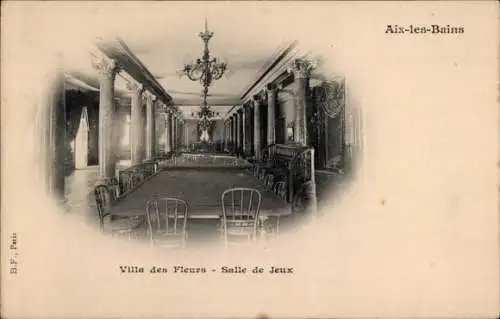 Ak Aix les Bains Savoie, Villa des Fleurs, Salle de Jeux