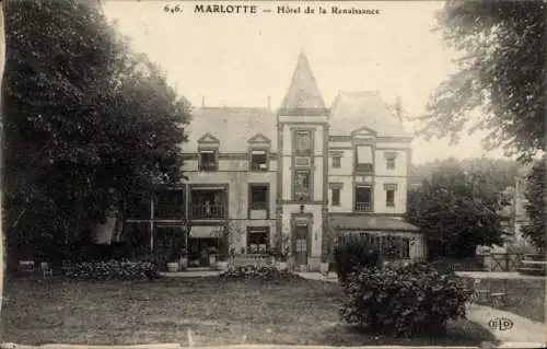 Ak Marlotte Seine et Marne, Hotel de la Renaissance