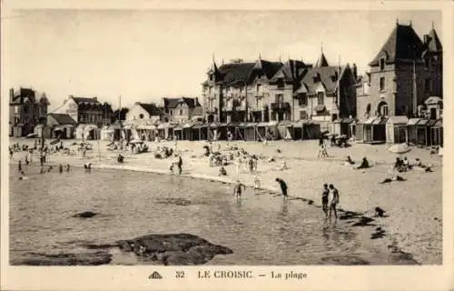 Ak Le Croisic Loire Atlantique, La plage